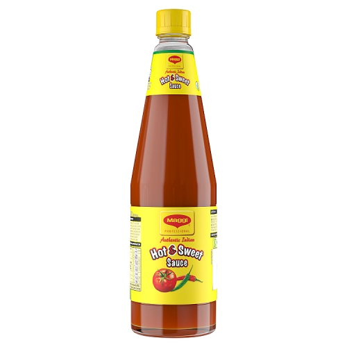 Maggi Hot & Sweet Sauce Bottle UK 1kg pack shot