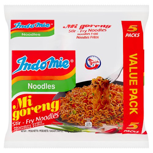 Indomie Instant Noodles Mi Goreng Original 5pk (5 x 80g) pack shot