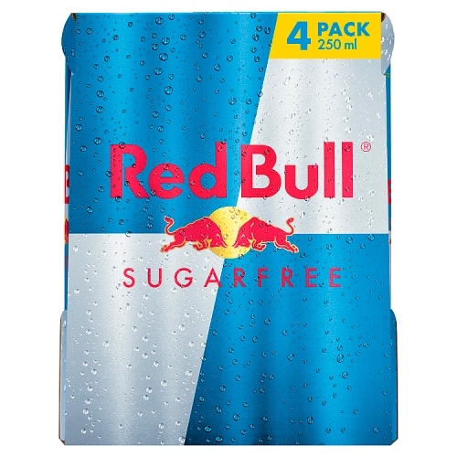 Red Bull Energy S/F 4pk (4 x 250ml) pack shot