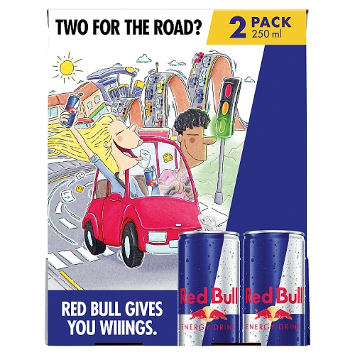 Red Bull Energy 2pk (2 x 250ml) pack shot
