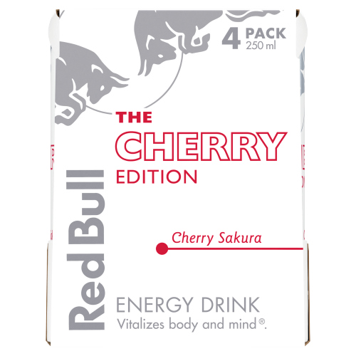 Red Bull Energy Spring Edition 4pk (4 x 250ml) pack shot
