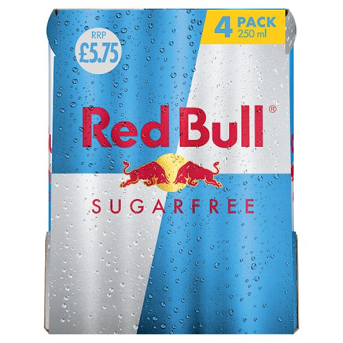Red Bull Energy S/F 4pk (4 x 250ml) PMP pack shot