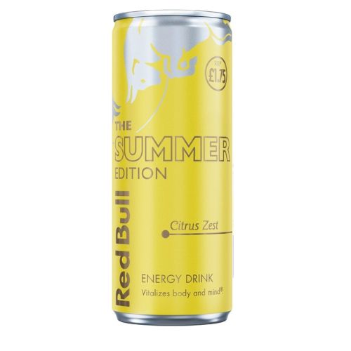Red Bull Summer 2026 Lime Edition PM £1.75 250ml pack shot