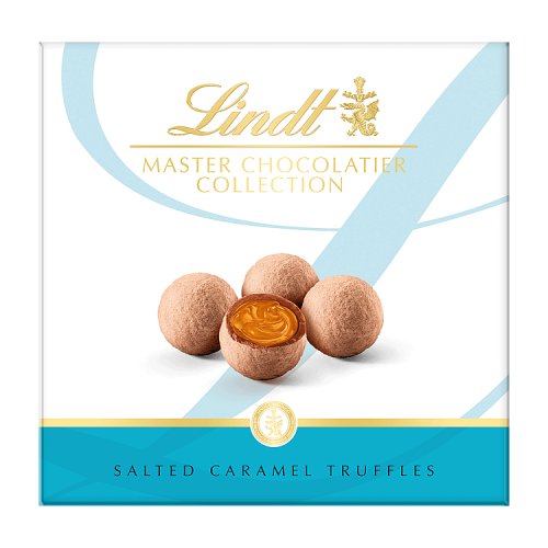 Lindt Master Chocolatier Salted Caramel Truffles 135g pack shot