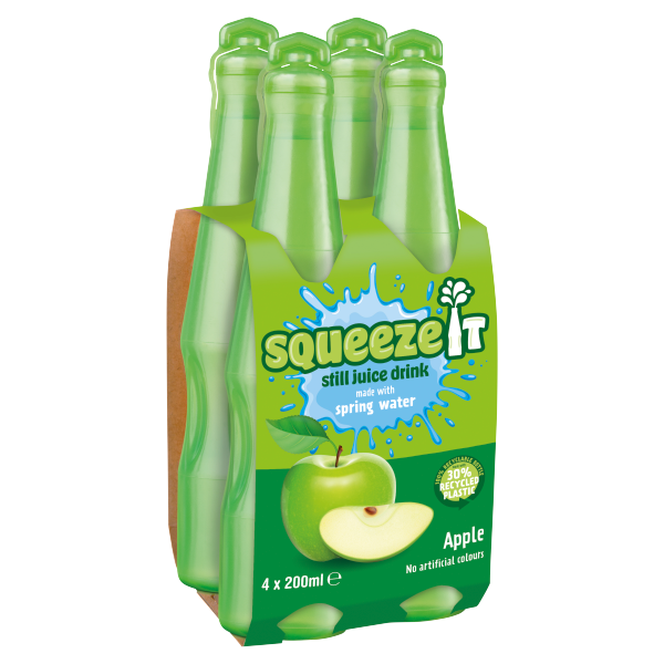 Squeeze It Apple 4pk (4 x 200ml) pack shot