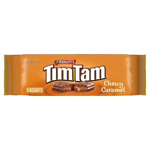 Tim Tam Chewy Caramel Biscuits 163g pack shot