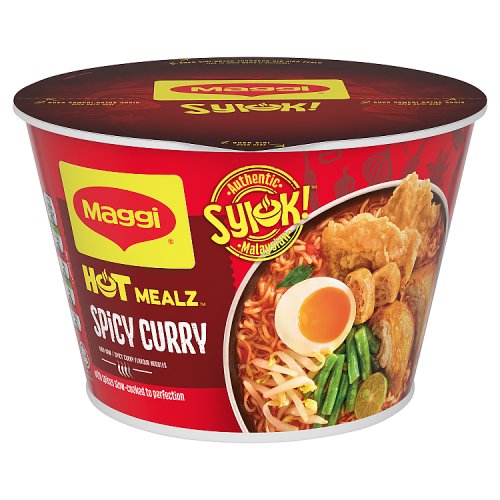 Maggi Hot Mealz Spicy Curry Flavour Noodles 90g pack shot