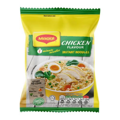 Maggi 2-Min Chicken Flavour 5 x 74g pack shot