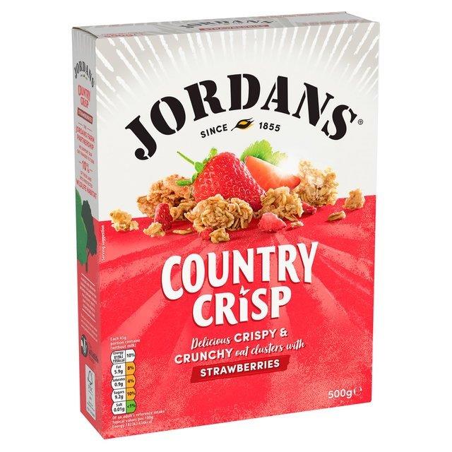 Jordans Country Crisp Strawberry PM £3.49 400g pack shot