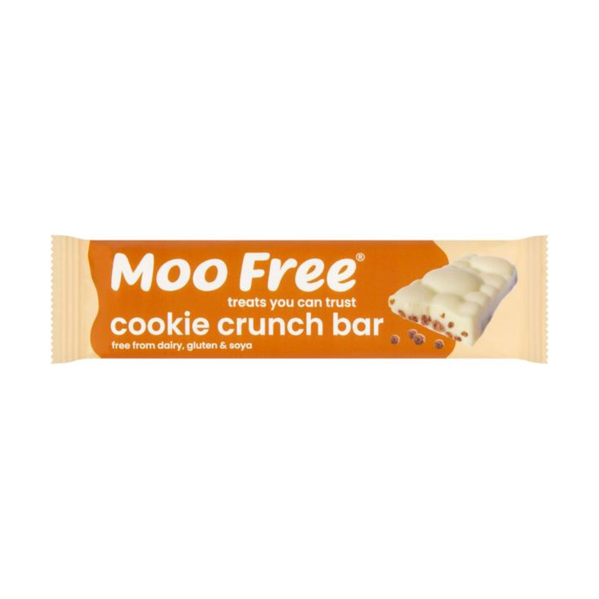 Moo Free Cookie Crunch Bar 35g pack shot