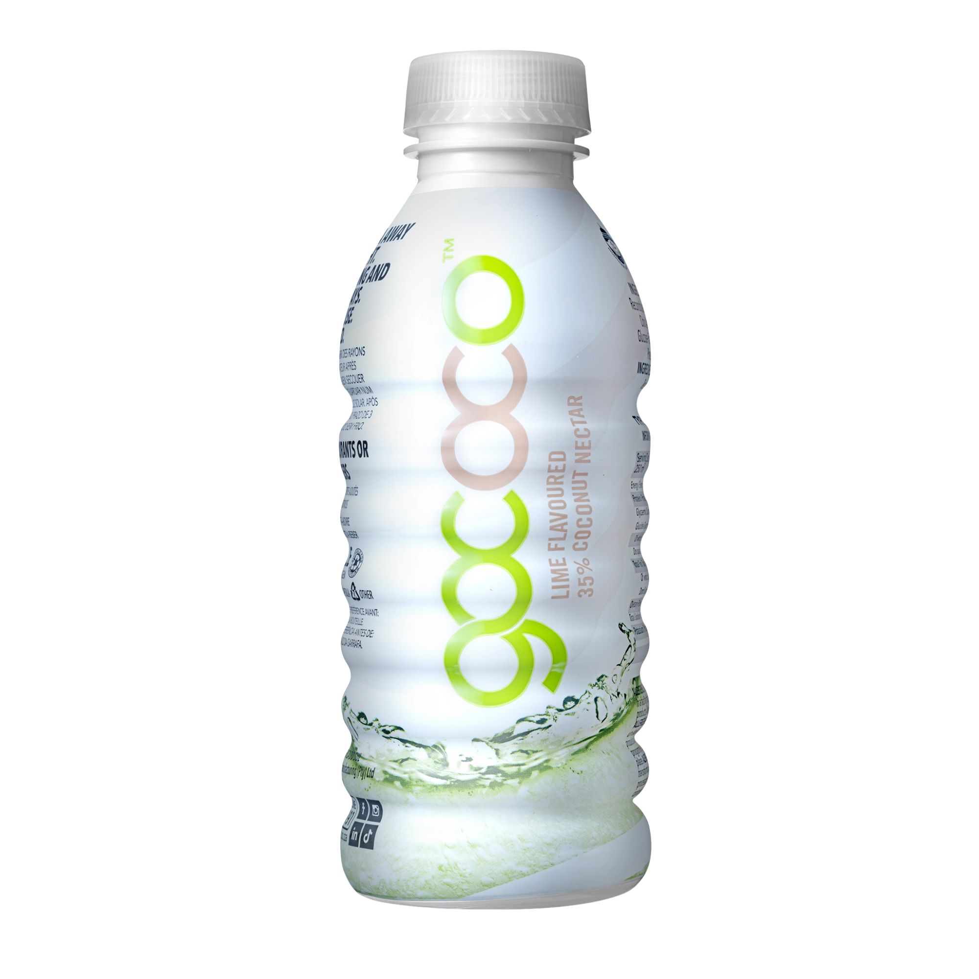 Gococo Coconut Water Lime Flavour 500ml pack shot